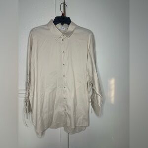 Per se Carlisle Women’s Cream Shirt with drawstring size 14